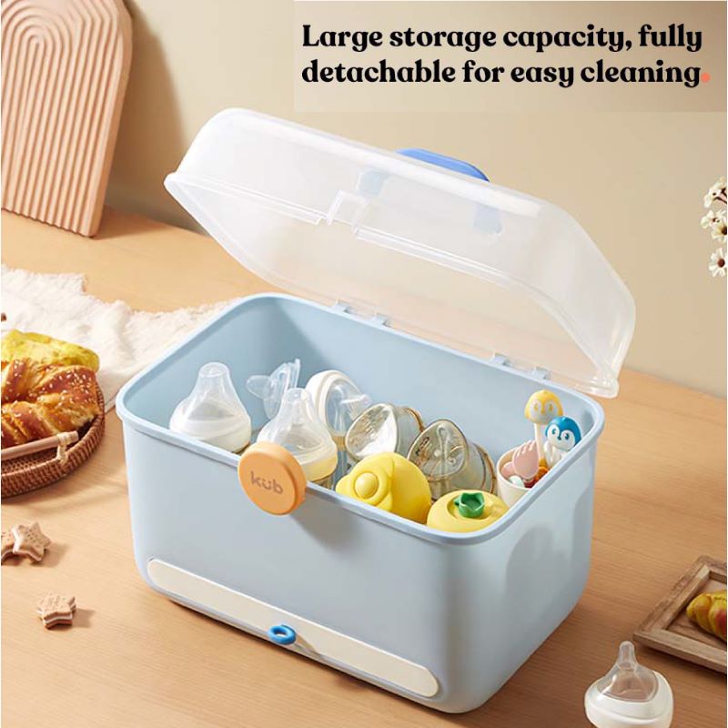 KUB Multifunctional Huge 38L Storage & Drying Box for Foods & Accessory - Ivory