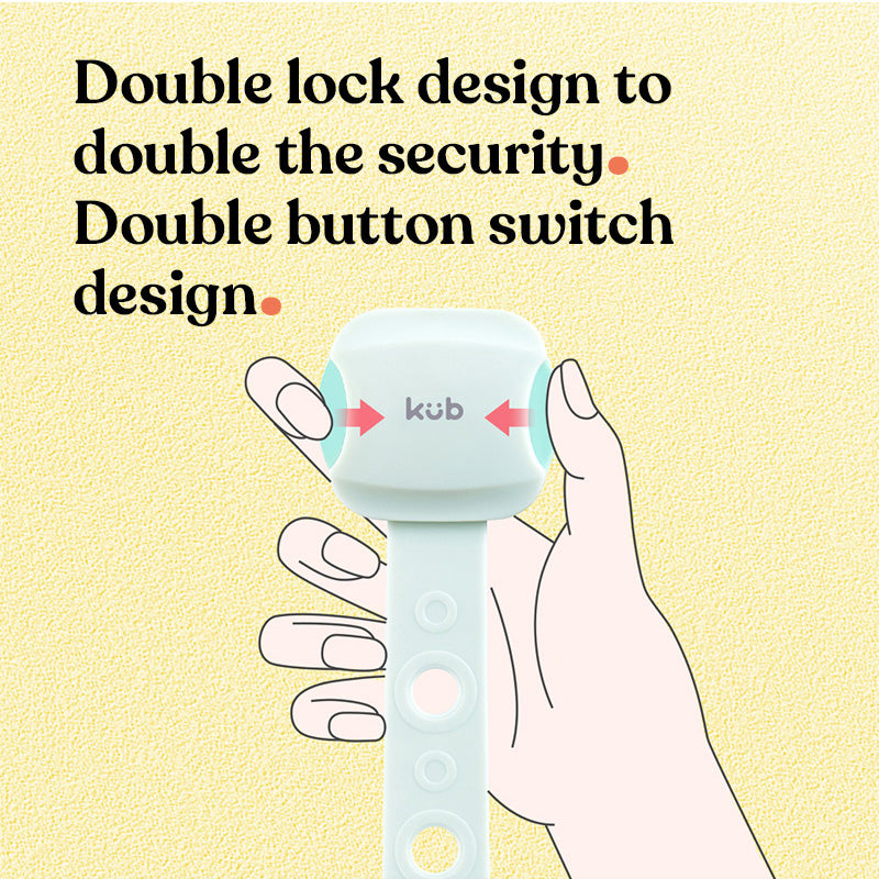 KUB Adjustable Safety Lock for Drawers, Cupboards, Cupboards & more - 2-pack
