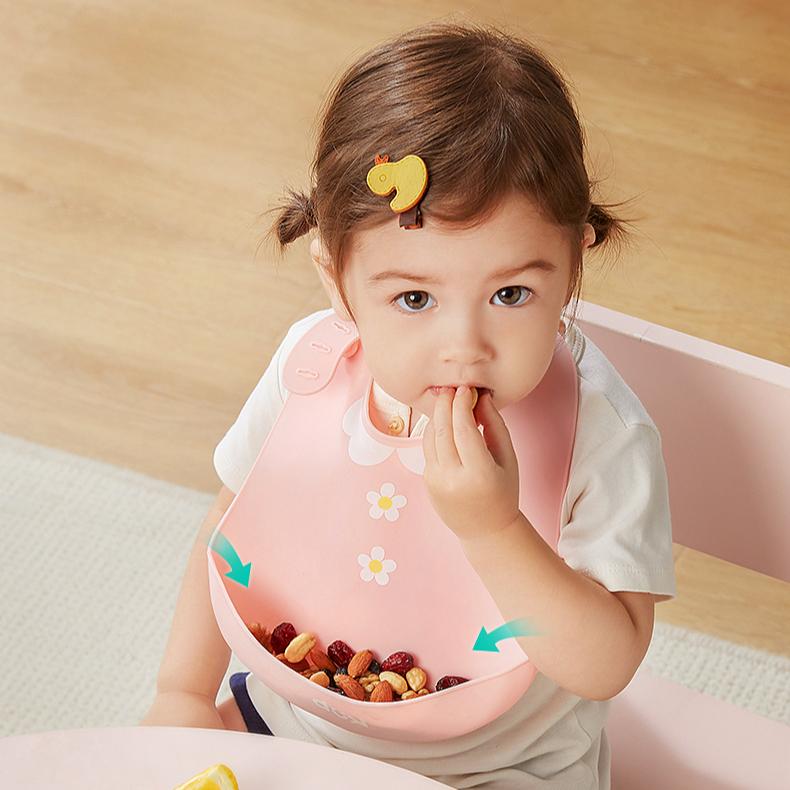 KUB Foldable Silicone Bib - PREMIUM - Yellow