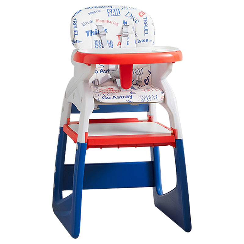 KUB Multi-Functional Feeding High Chair and Chair/Table Combination - Blue and Red