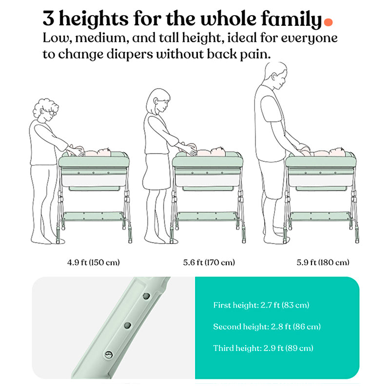KUB Portable 5-1 Foldable Changing Station & Clothing Dry Rack