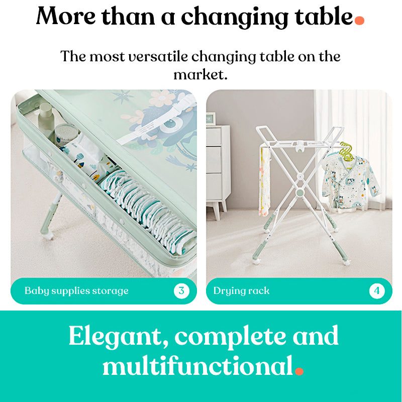 KUB Portable 5-1 Foldable Changing Station & Clothing Dry Rack
