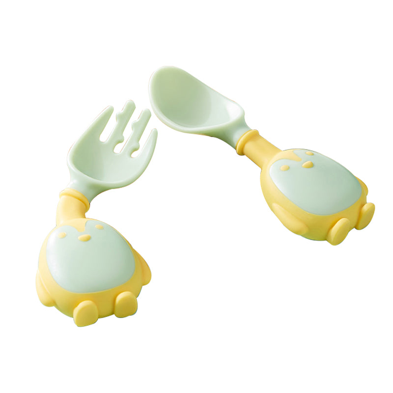 KUB Penguin Fork & Spoon Set : 0 - 4 years