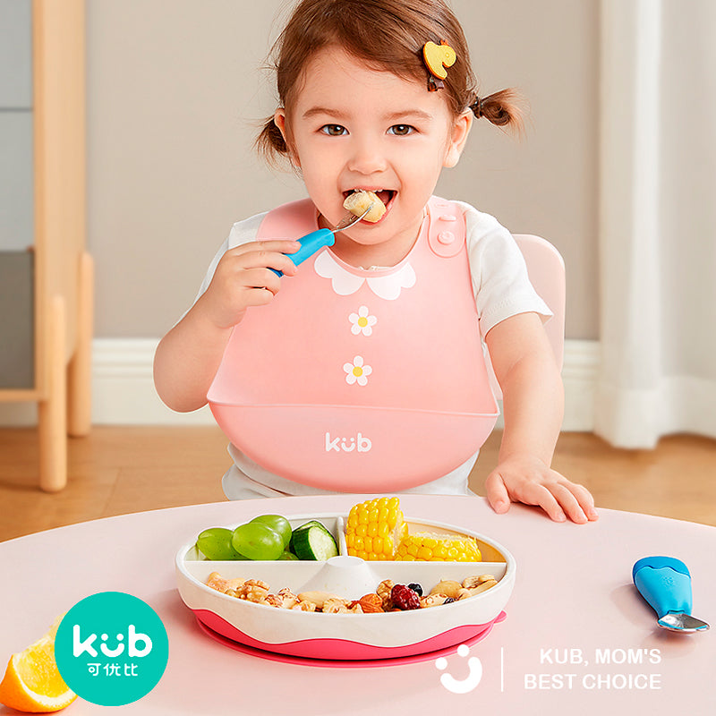 KUB Foldable Silicone Bib - PREMIUM - Yellow