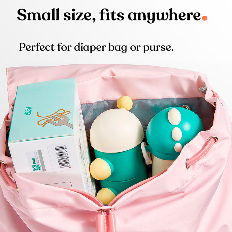 KUB Triple Layered Milk Powder & Snack Storage Container - Pink