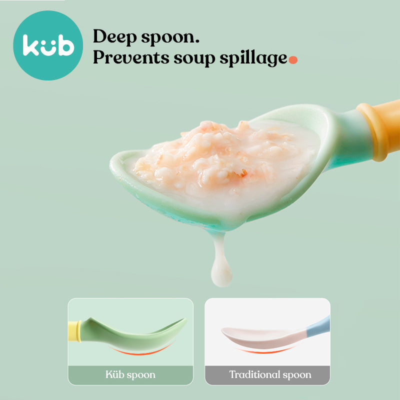 KUB Penguin Fork & Spoon Set : 0 - 4 years