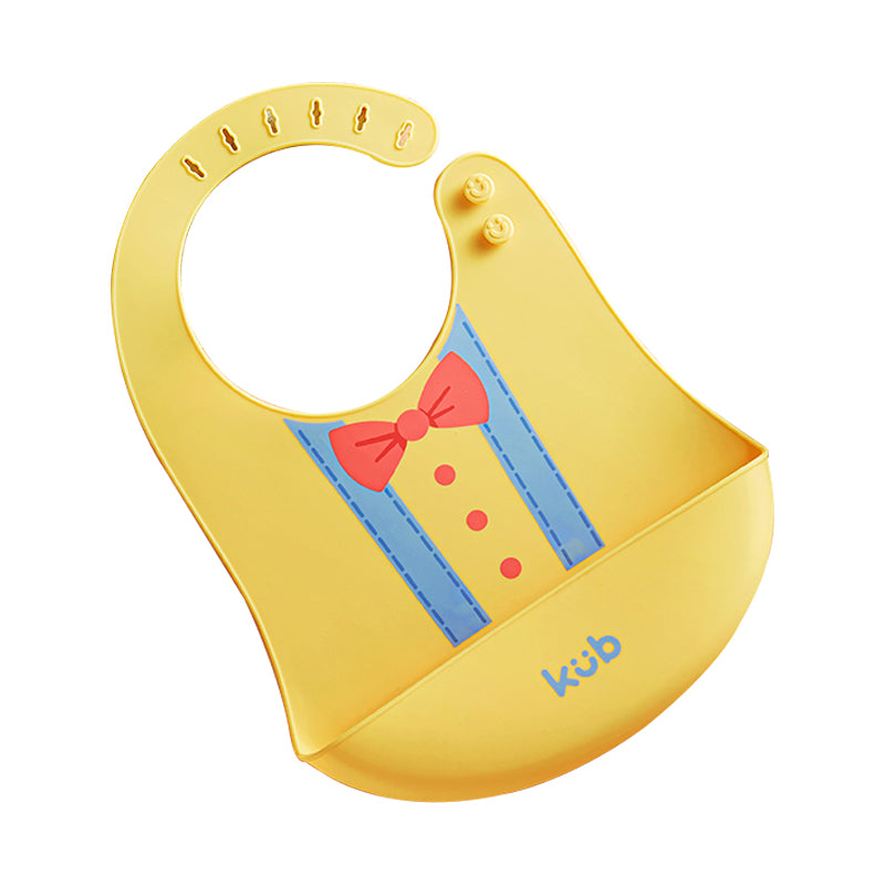 KUB Foldable Silicone Bib - PREMIUM - Yellow