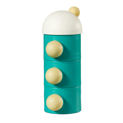 KUB Triple Layered Milk Powder & Snack Storage Container - Green