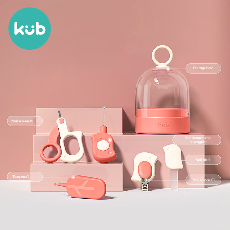 KUB 5-1 Baby Nail Cutter Grooming Set - Red