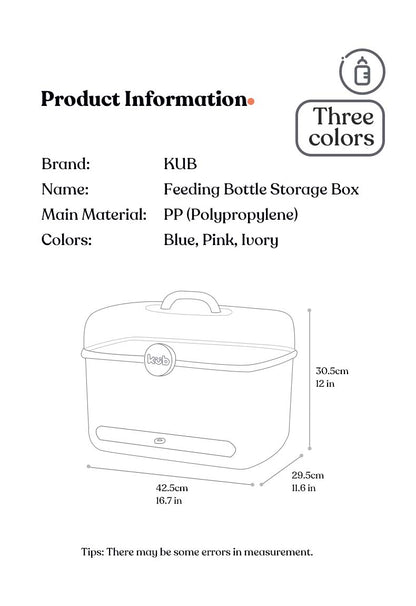 KUB Multifunctional Huge 38L Storage & Drying Box for Foods & Accessory - Blue