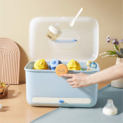 KUB Multifunctional Huge 38L Storage & Drying Box for Foods & Accessory - Blue